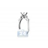 14K White Gold 0.23 ct Diamond Art Deco Slim Engagement Ring Setting
