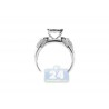 14K White Gold 1.12 ct Mixed Diamond Womens Engagement Ring