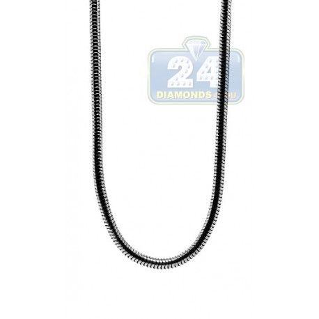 Polished Stainless Steel Snake Mens Chain 30 Inches