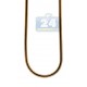 Yellow Gold Plated Stainless Steel Snake Mens Chain 36 Inches
