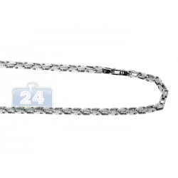 Polished Stainless Steel Mens Bicycle Chain 36 Inches