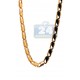 Yellow Gold Plated Stainless Steel Mens Link Chain 36 Inches