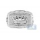 10K White Gold Mens 1.28 ct Diamond Crown Symbol Ring
