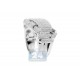 10K White Gold 1.06 ct Diamond Mens Rectangle Signet Ring