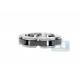 14K White Gold Black Ceramic 0.31 ct Diamond Womens Ring