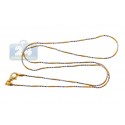 925 Sterling Silver Gold Plated Womens Chain 18 Inches