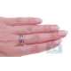 14K Yellow Gold 1.94 ct Rainbow Multicolored Sapphire Womens Ring