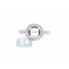 18K White Gold 1.00 ct Diamond Engagement Ring Semi Mount