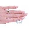 14K White Gold 1.18 ct Citrine Halo Diamond Womens Engagement Ring