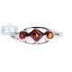 925 Sterling Silver 0.34 ct Garnet Gemstone Womens Ring