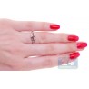 925 Sterling Silver 0.34 ct Garnet Gemstone Womens Ring