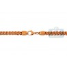 Rose Gold Stainless Steel Solid Franco Mens Chain 6 mm