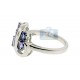 925 Sterling Silver Marquise Cut Tanzanite Womens Leaf Ring
