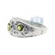 925 Sterling Silver 1.24 ct Green Peridot Womens Vintage Ring
