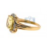 Yellow Gold 925 Sterling Silver 4.10 ct Quartz & Topaz Womens Ring