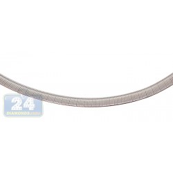 Stainless Steel Womens Omega Chain 18 Inches