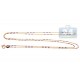 10K Two Tone Gold Womens Fancy Link Chain 16 Inches