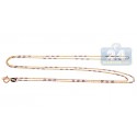 10K Two Tone Gold Womens Fancy Link Chain 16 Inches
