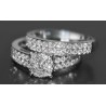 14K White Gold 1.37 ct Diamond Engagement Wedding Rings Set
