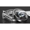 14K White Gold 1.66 ct Diamond Womens Engagement Wedding Rings Set