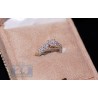 14K Yellow Gold 1.46 ct Diamond Cluster Vintage Engagement Ring