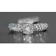 14K White Gold 0.68 ct Diamond Multi Stone Engagement Ring