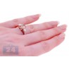 Womens GIA Fancy Brown Diamond Engagement Ring 18K Rose Gold