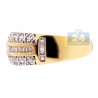 14K Yellow Gold 0.43 ct Diamond Womens Antique Style Band Ring