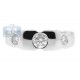 14K White Gold 0.41 ct Bezel Set Diamond Womens Band Ring