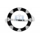 14K White Gold 0.10 ct Diamond Round Womens Open Ring
