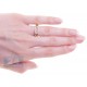 14K Yellow Gold 0.18 ct 2 Row Diamond Womens Ring Band