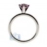 925 Sterling Silver 0.90 ct Purple Amethyst Solitare Womens Ring