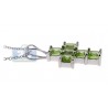 Womens Peridot Cross Pendant Necklace Sterling Silver 2.40ct