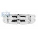 14K White Gold 0.38 ct Princess Cut Diamond Mens Band Ring