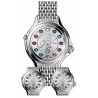 F105036000T02 Fendi Crazy Carats Silver Dial Steel Bracelet Watch 38mm