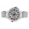 F105036000D1T02 Fendi Crazy Carats Diamond Silver Dial Bracelet Watch 38mm
