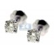 14K White Gold 0.33 ct Round Diamond Womens Stud Earrings