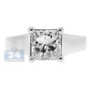 Platinum 1.75 ct Princess GIA Diamond Solitaire Engagement Ring