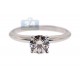 18K White Gold 0.71 ct Diamond Solitaire Womens Engagement Ring