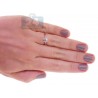 18K White Gold 0.71 ct Diamond Solitaire Womens Engagement Ring