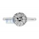 14K White Gold High Set 0.58 ct Diamond Engagement Ring
