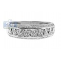 14K White Gold 0.25 ct Diamond Vintage Womens Band Ring