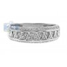 14K White Gold 0.25 ct Diamond Vintage Accented Womens Band Ring