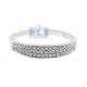 14K White Gold 0.21 ct Diamond Womens Graduated Band Ring
