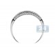 14K White Gold 0.30 ct 5 Row Diamond Womens Band Ring