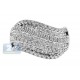 14K White Gold 1.75 ct Diamond Womens Wave Band Ring