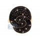 14K Yellow Gold 1.93 ct Black Diamond Flower Womens Ring