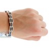 Two Tone Stainless Steel Bicycle Link Mens Bracelet 10mm 8.5"