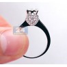 14K White Gold 0.80 ct Diamond Vintage Heart Engagement Ring