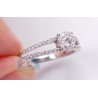 14K White Gold 0.58 ct Diamond Openwork Engagement Ring